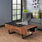 Sara II Coffee Table, Walnut & Sandy Black